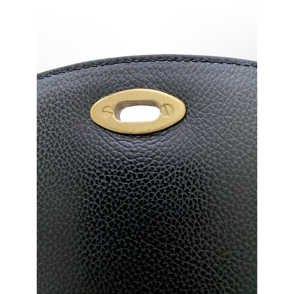 Vintage Coach 1994 Madison Carlyle 4401 Black Leather Crossbody Turnlock Italy - Picture 9 of 13